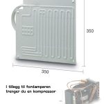 Vitrifrigo Fordamper Flat 350x350mm Hurtigkobling 4